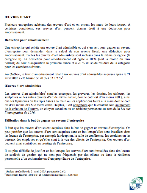 amyot gelinas oeuvres d'art