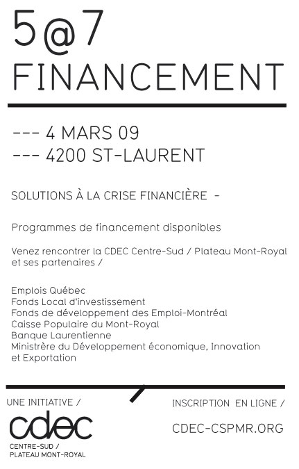 cdec financement 4 mars 2009